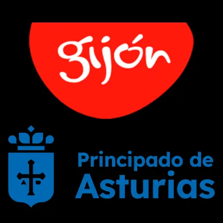 Logos del Ayuntamiento de Gijón y del Principado de Asturias